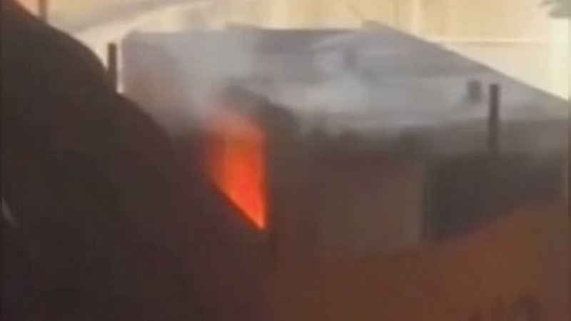 Se registra incendio en obras del llamado ‘Tren Fantasma’ en Nogales, Sonora